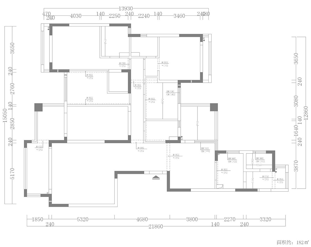 佛山装修公司简欧风格室内装修效果图-平面图 佛山装修公司简欧风格室内装修效果图-平面图