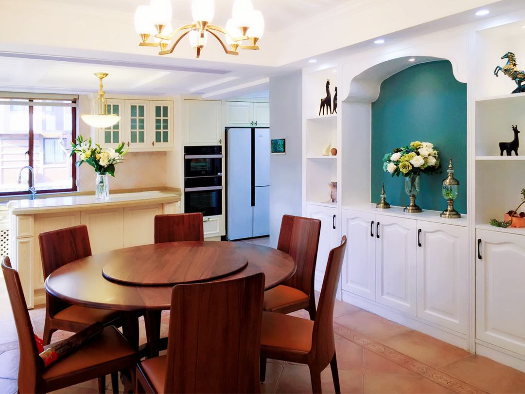 别墅装修现代美式风格-餐厅 别墅装修现代美式风格-餐厅