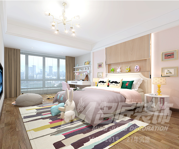 轻奢风格室内装修效果图-博奥城三居205平米-卧室 轻奢风格室内装修效果图-博奥城三居205平米-卧室
