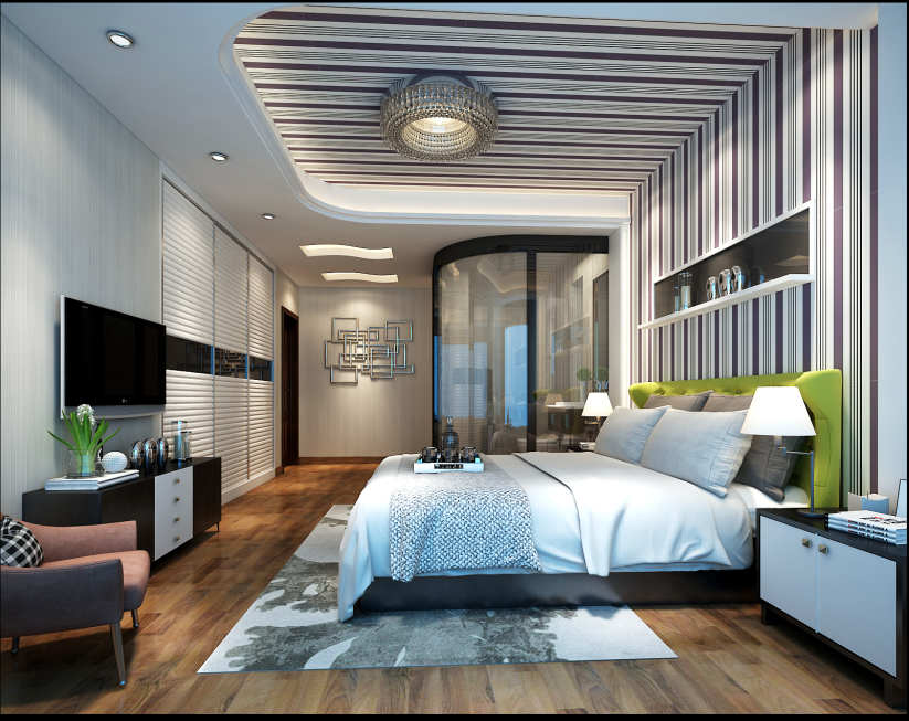 佛山装修公司简欧风格室内装修效果图-次卧 佛山装修公司简欧风格室内装修效果图-次卧