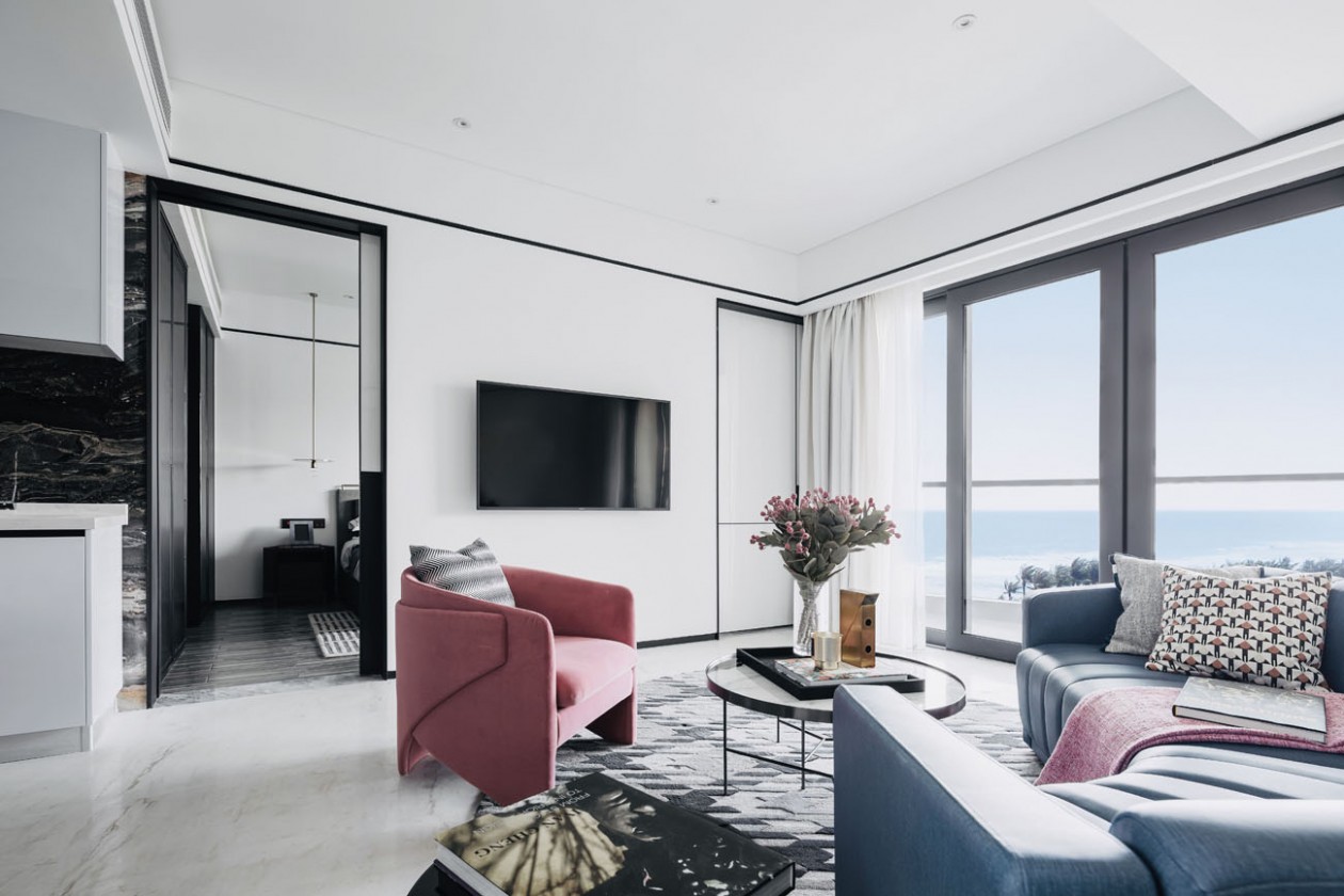 现代轻奢风格室内设计家装案例-客厅电视背景墙 现代轻奢风格室内设计家装案例-客厅电视背景墙