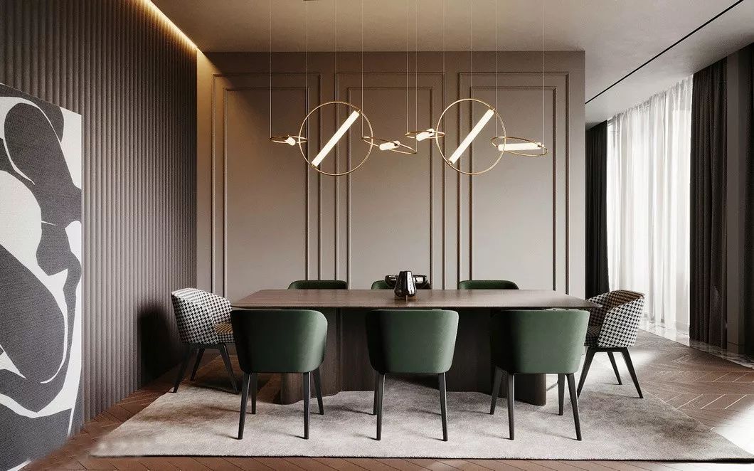 佛山装修公司现代轻奢风格室内装修效果图-餐厅 佛山装修公司现代轻奢风格室内装修效果图-餐厅