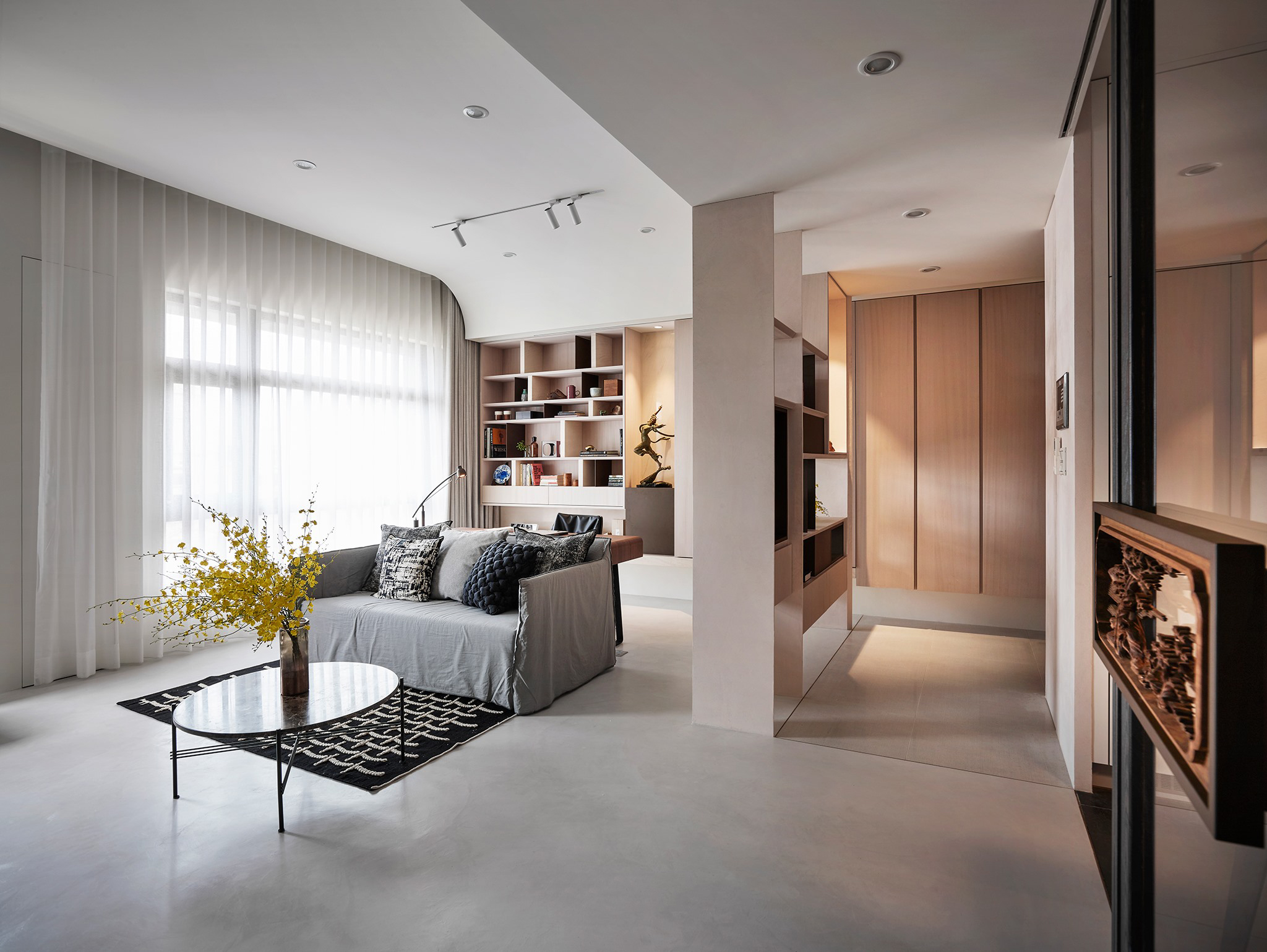 现代混搭风格室内设计家装案例-客厅 现代混搭风格室内设计家装案例-客厅