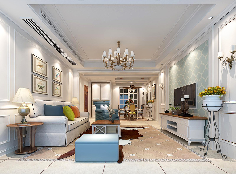 装修公司简美风格室内装修效果图-客厅 装修公司简美风格室内装修效果图-客厅