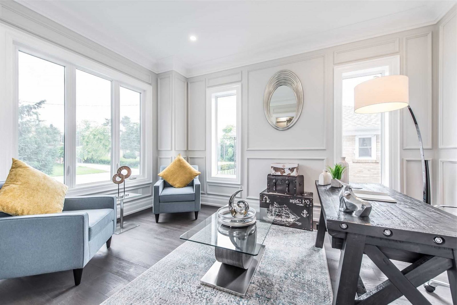 欧式简约风格家装设计别墅装修效果图-书房 欧式简约风格家装设计别墅装修效果图-书房