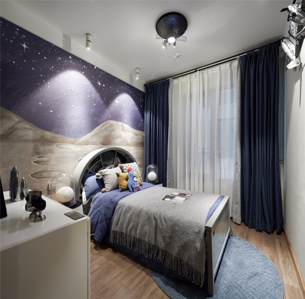 北欧轻奢风格室内设计家装案例-儿童房 北欧轻奢风格室内设计家装案例-儿童房