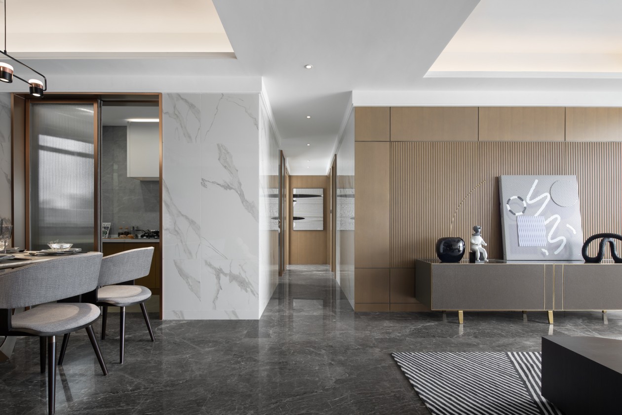 现代轻奢风格室内设计家装案例-走廊 现代轻奢风格室内设计家装案例-走廊